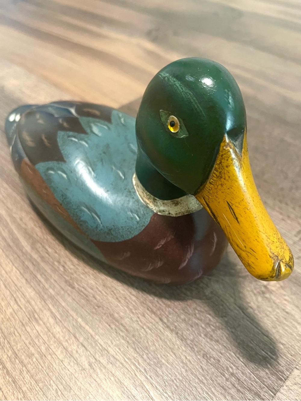Hand-Painted & Carved Mallard Duck Decoy Sculpture! Signed by “Copeland”!
